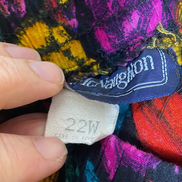 Maggie McNaughton floral print skirt size 22W - Picture 8 of 9